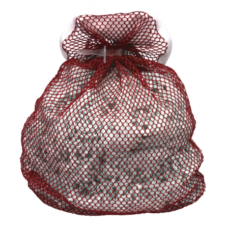 Filet de lavage rouge avec attache - 40 x 60 cm - unite