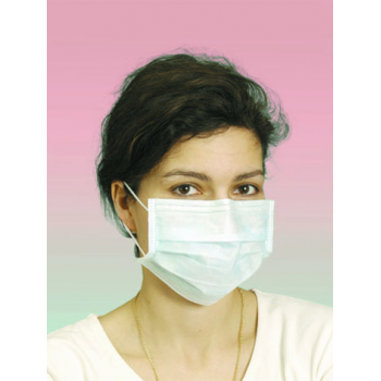 Masque médical OP-R 3 plis à élastique Type II blanc Medicom - Boite de 60