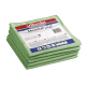 Lavette microfibre Microtuff plus vert vileda 38 x 38 cm - Paquet de 5