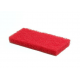 Pads rouges pour nettoyage 26 x 12 cm - paquet de 5