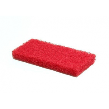 Pads rouges pour nettoyage 26 x 12 cm - paquet de 5