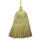 Balai paille de riz naturel avec manche 140 cm - Unité