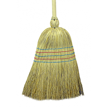 Balai paille de riz naturel avec manche 140 cm - Unité