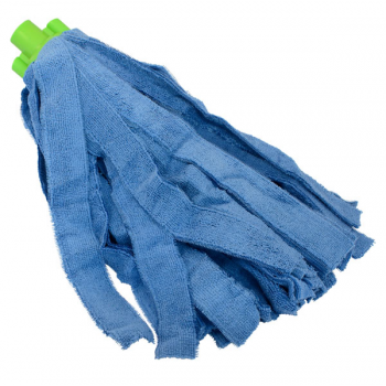 Frange mop microfibre bleue 200 grs fixation italienne - Unité
