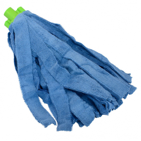 Frange mop microfibre bleu 200 grs fixation italienne - Unité