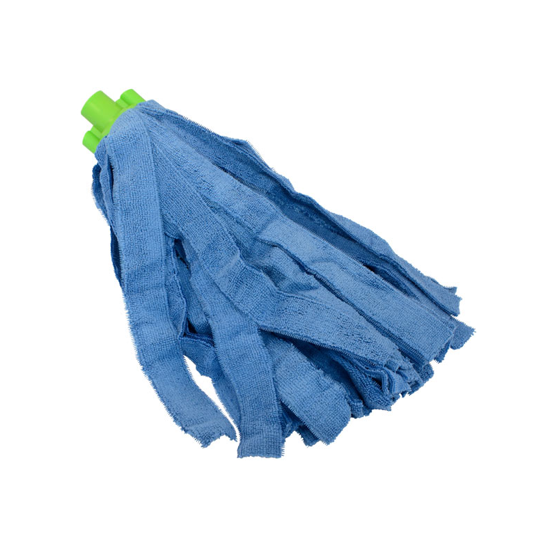 Serpillière à franges Cleaninq 250g bleu sur