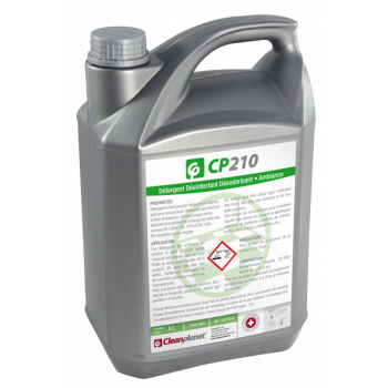 CP210 - Nettoyant sol désinfectant et désodorisant pamplemousse - Bidon de 5 L