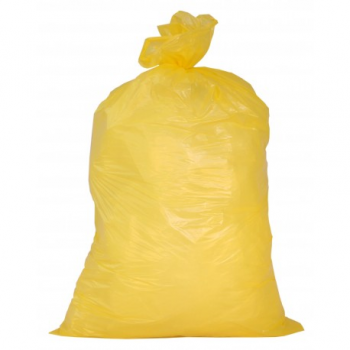 Sac à linge 110 L R-PE 30 μm jaune - Carton de 10 x 25