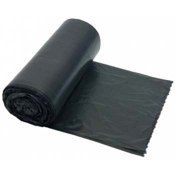 Sacs dechets 60 l hdpe 25 my noir - carton de 20 x 10