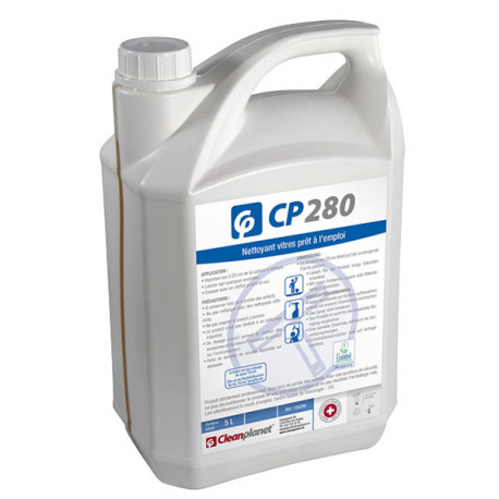 CP280 - Nettoyant vitres et multi-surfaces Ecolabel - Bidon de 5 L
