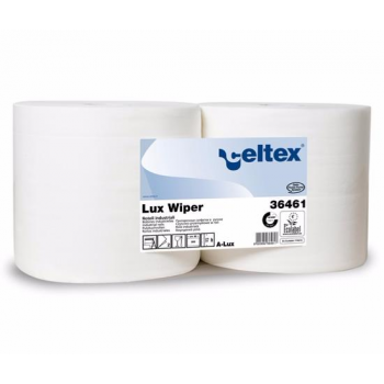 Handtucherolle 100% Zellulose ökolabel weiss Celtex 2-lagig 24 x 30 cm - Karton mit 2x 900 B