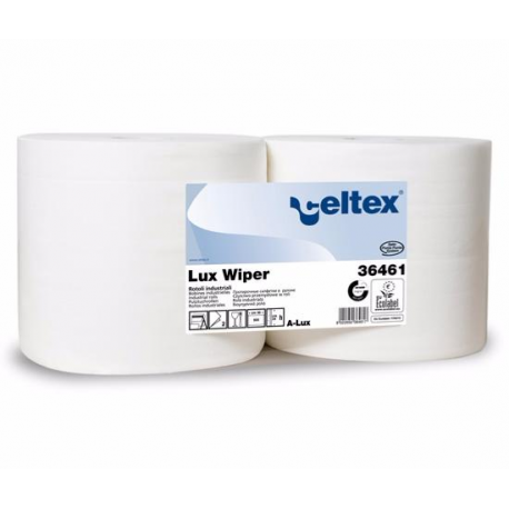 Bobine essuie-mains pure ouate Ecolabel Celtex 2 plis 24 x 30 cm - Paquet de 2 x 900 F