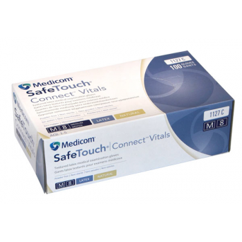 Latexhandschuh puderfrei Naturfarben Medicom - Größe XS - Packung mit 100 Einheit
