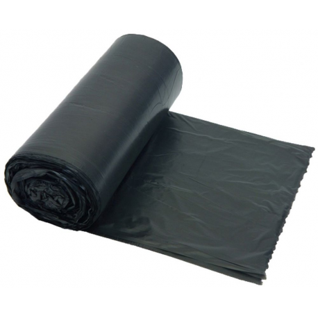 Sac déchets 35 L HDPE recyclé 15 μm noir - Carton de 20 x 20