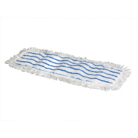 Frange microfibre et abrasif avec poches + attaches 44 x 13 cm - Unité