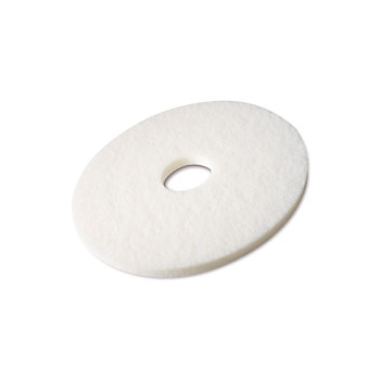 Disque blanc pour monobrosse haute vitesse (lustrage) diam 406 mm - Carton de 5