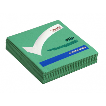 Lavette non-tissée PVA micro vert 38 x 35 cm - Paquet de 5