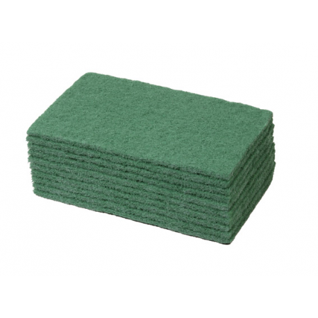 Grüne Schleifpads zum Reinigen 22 x 15 cm - 10er Pack