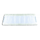 Frange velcro trapèze microfibre blanche 46 x 14,5 cm - Unité