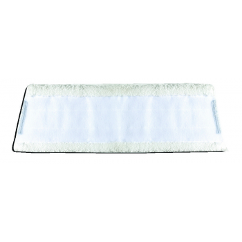 Frange velcro trapèze microfibre blanche 46 x 14,5 cm - Unité