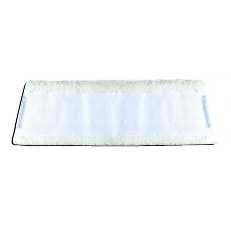 Frange velcro trapèze microfibre blanche 46 x 14,5 cm - Unité
