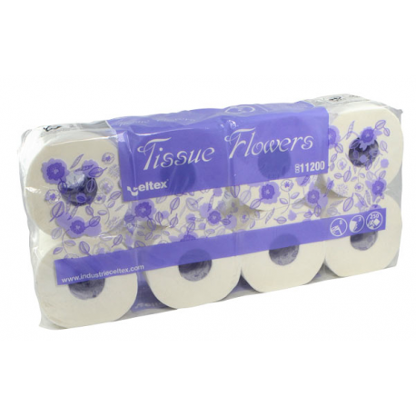 Papier toilette ouate Ecolabel 3 plis blanc Celtex - Paquet de 72 x 250 F
