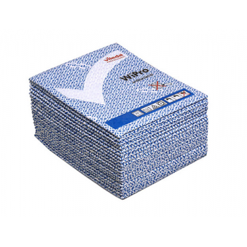 Lavettes non-tissees anti-bacterie wipro bleu 36 x 42 cm - paquet de 20