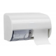 Distributeur 2 rouleaux de papier toilette standard blanc - unite