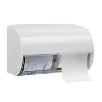 Distributeur papier toilette 2 rouleaux standard blanc - Unité