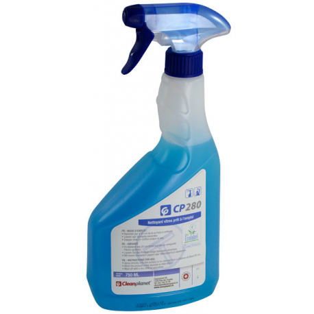 CP280 - Nettoyant vitres et multi-surfaces Ecolabel - Flacon de 750 ml