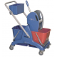 Chariot de lavage complet avec 2 seaux de 15 L + presse + bac - Unité