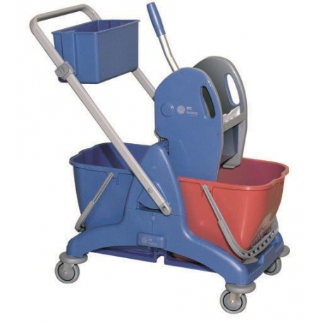 Chariot de lavage complet avec 2 seaux de 15 L + presse + bac - Unité