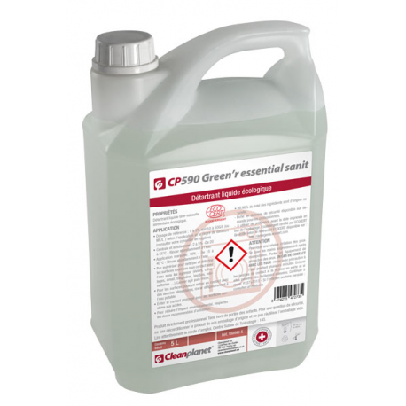 CP590 - Détartrant Liquide Lave-Vaisselle Contact Alimentaire Ecocert - Bidon de 5 L