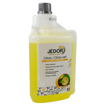 Jedor 2d - Nettoyant Sol Désodorisant Citron - Carton de 6 x 1 L Doseur