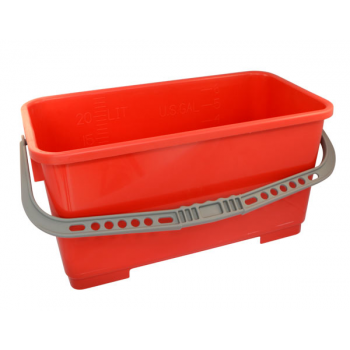 Seau pour la pré-imprégnation ou laveur de vitres rouge 22 L - Unité
