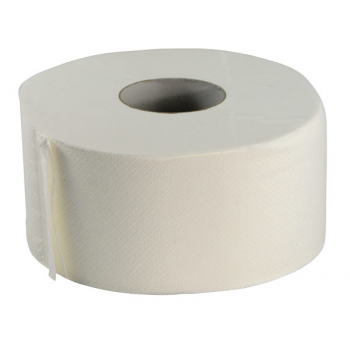 Bobines papier toilette mini jumbo ouate ecolabel 2 plis - paquet de 12 x 160 m