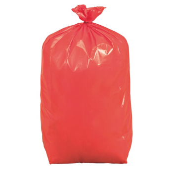 Sac à linge 110 L R-PE 30 μm rouge - Carton de 10 x 25