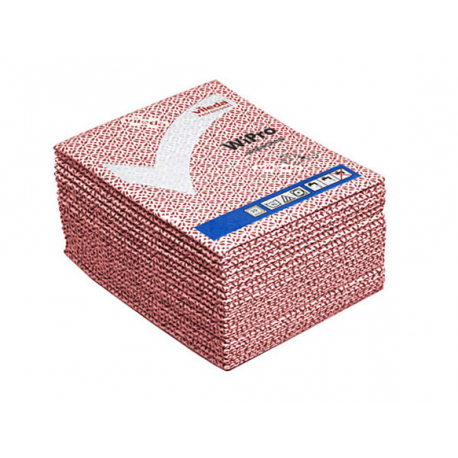 Lavette Wipro Rouge Non-Tissée Anti-Bacterie Vileda 36 x 42 cm - Paquet de 20