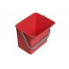Roter quadratischer Eimer - 6 L - Einzeln