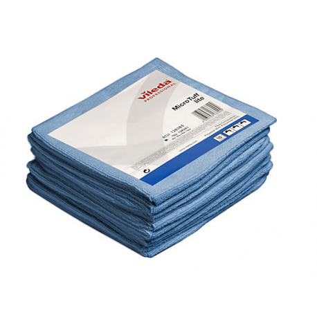 Lavettes microfibre tricotees microtuff bleu 36 x 36 cm - paquet de 5