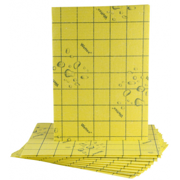 Tissus eponge wettex soft jaune 25 x 36 cm - paquet de 10