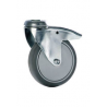 Roue métallique diam 100 mm pour chariot filetage 40 mm - Unité