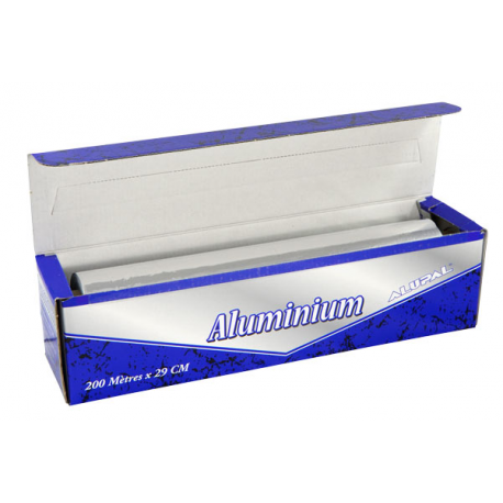 Film aluminium 30 cm x 200 m boite distributrice - carton de 4