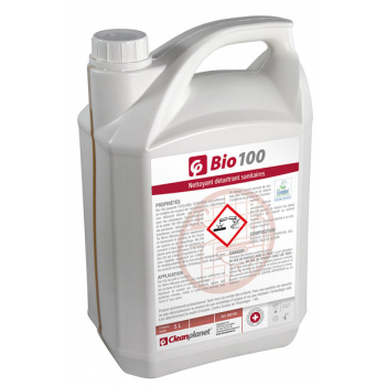 BIO100 - Nettoyant détartrant sanitaires Ecolabel - Bidon de 5 L