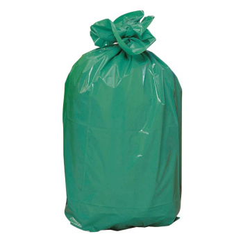 Sac à linge 110 L LDPE 21 μm vert - Carton de 10 x 25