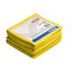 Lavette Jaune R-Microtuff Base Tricotée Nordic Swan Vileda 36 x 36 cm - Paquet de 5