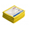 Lavette Jaune R-Microtuff Base Tricotée Nordic Swan Vileda 36 x 36 cm - Paquet de 5