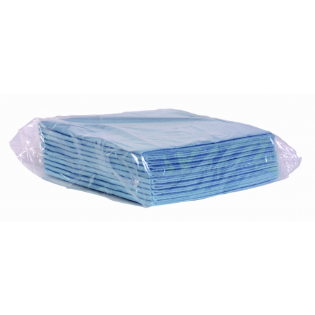 Vliesstofftuch Pastellblau 38 x 40 cm - Packung mit 10 Einheit