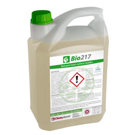 BIO217 - Nettoyant sol écologique Ecolabel - Bidon de 5 L