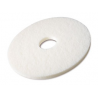 Disque blanc pour monobrosse haute vitesse (lustrage) diam 355 mm - Carton de 5